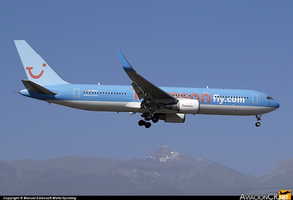 G-OBYJ - Boeing 767-304/ER - Thomsonfly(Britania)