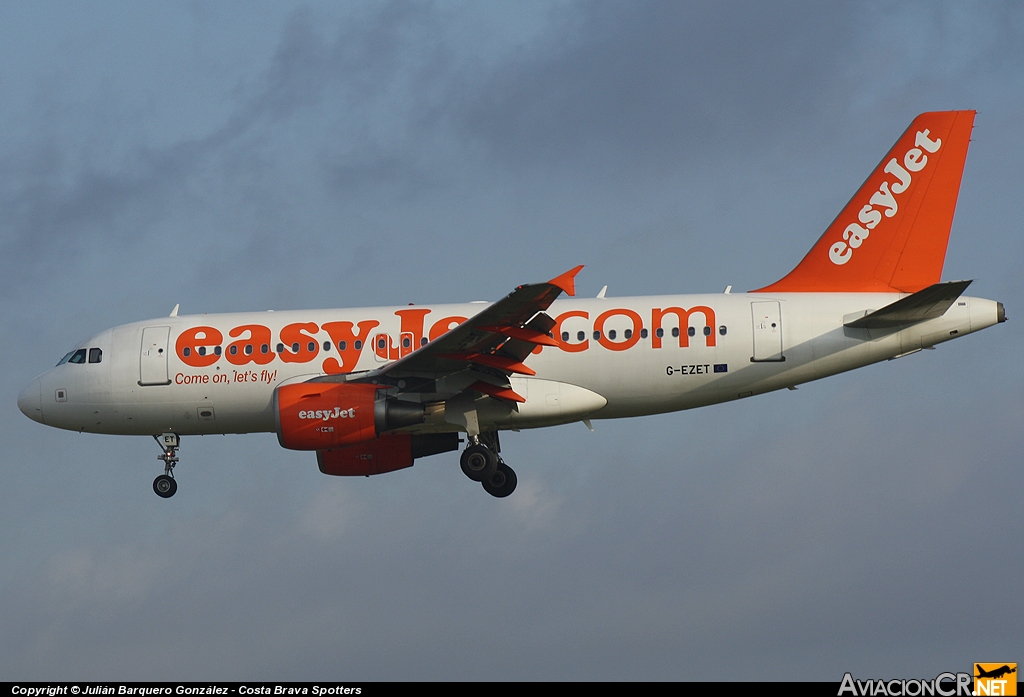 G-EZET - Airbus A319-111 - EasyJet Airline