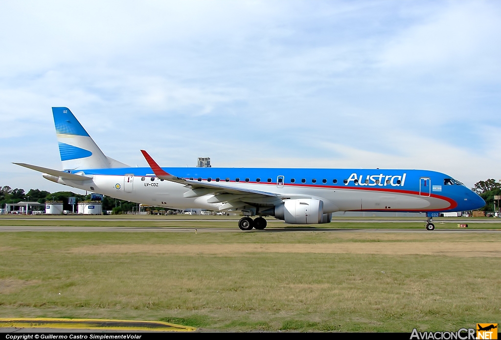 LV-CDZ - Embraer 190-100IGW - Austral Líneas Aéreas