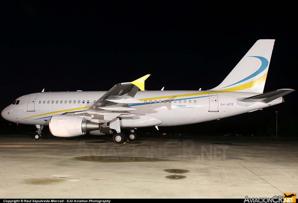 9H-AFK - Airbus A319-115X CJ - Comlux Aviation Malta