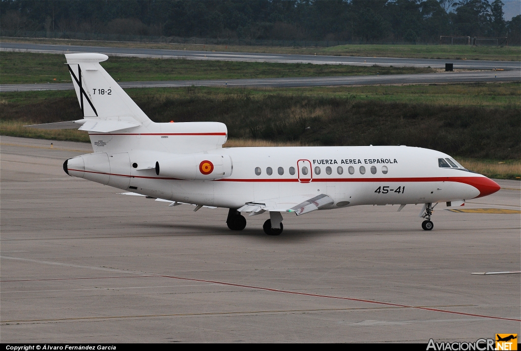 T-18.2/45- - Dassault Falcon 900B - Fuerza Aérea Espanola