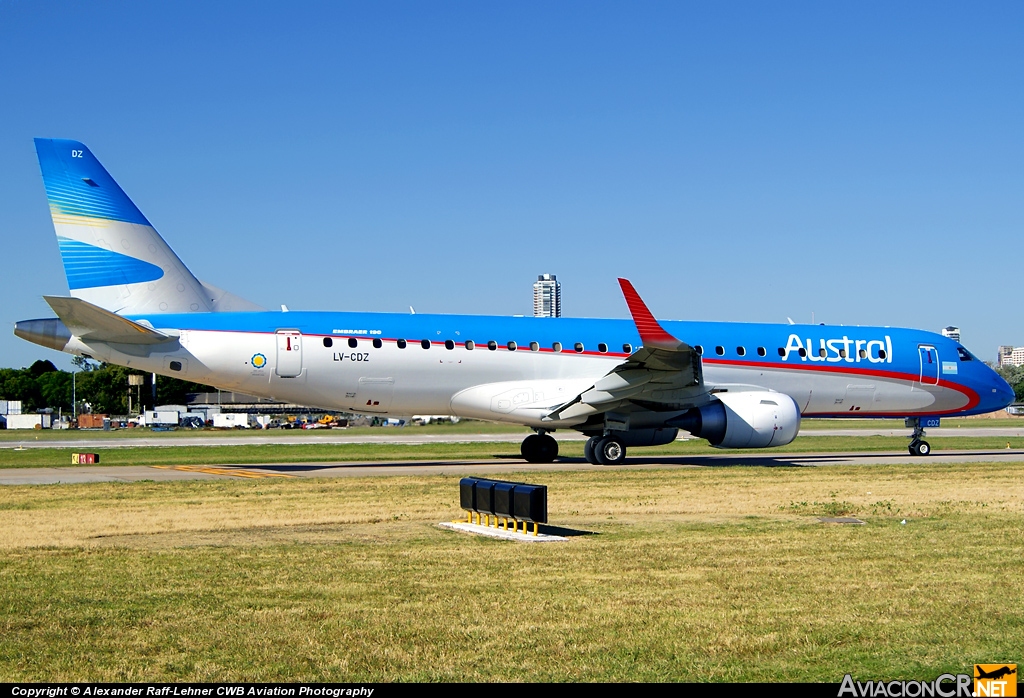 LV-CDZ - Embraer 190-100IGW - Austral Líneas Aéreas