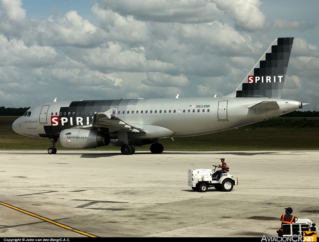 N524NK - Airbus A319-132 - Spirit