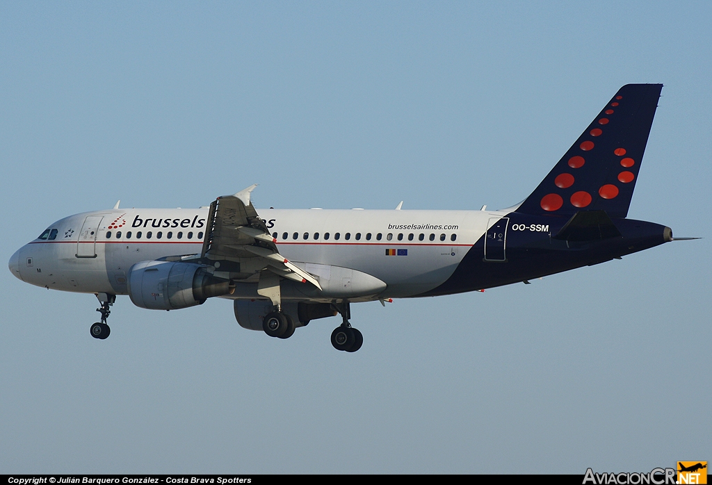 OO-SSM - Airbus A319-112 - Brussels airlines