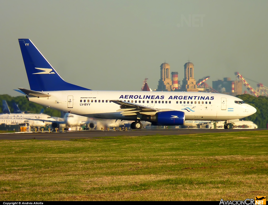 LV-BYY - Boeing 737-7BD - Aerolineas Argentinas