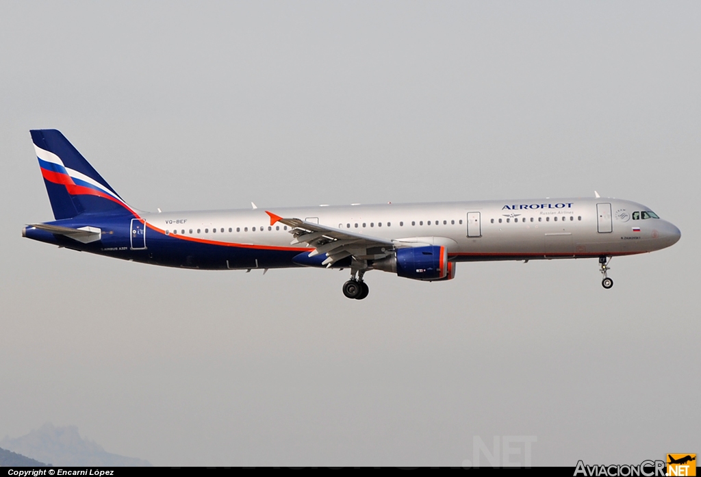 VQ-BEF - Airbus A321-211 - Aeroflot  - Russian Airlines