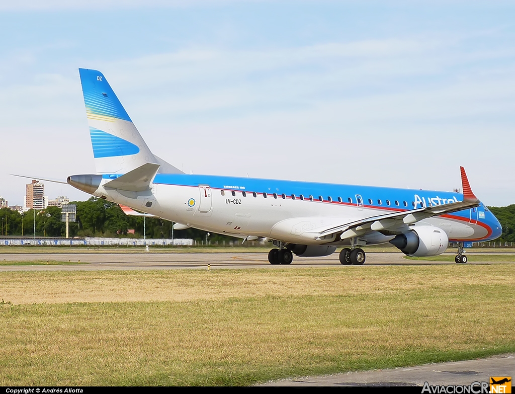 LV-CDZ - Embraer 190-100IGW - Austral Líneas Aéreas