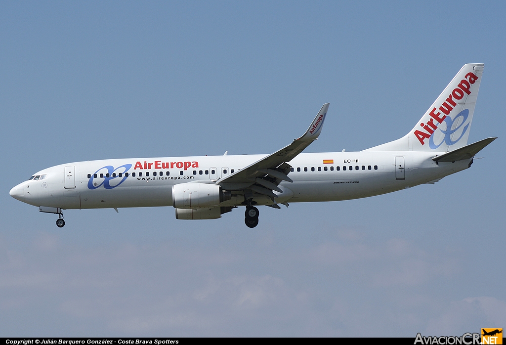 EC-III - Boeing 737-86Q - Air Europa