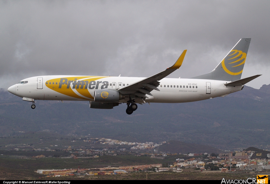 OY-PSC - Boeing 737-86N - Primera Air Scandinavia