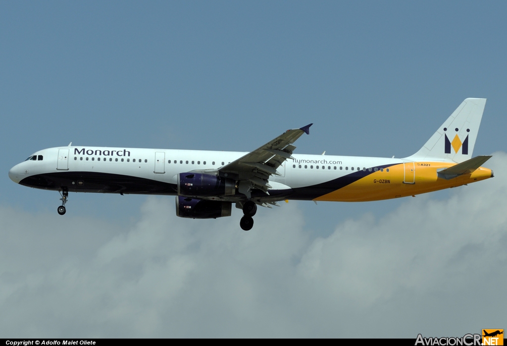 G-OZBM - Airbus A321-231 - Monarch Airlines