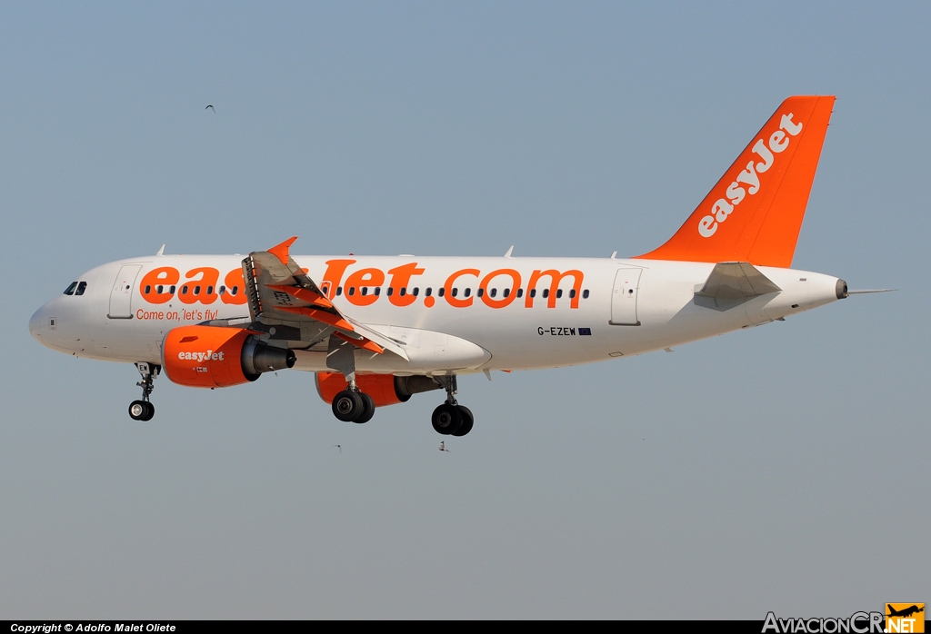 G-EZEW - Airbus A319-111 - EasyJet Airlines
