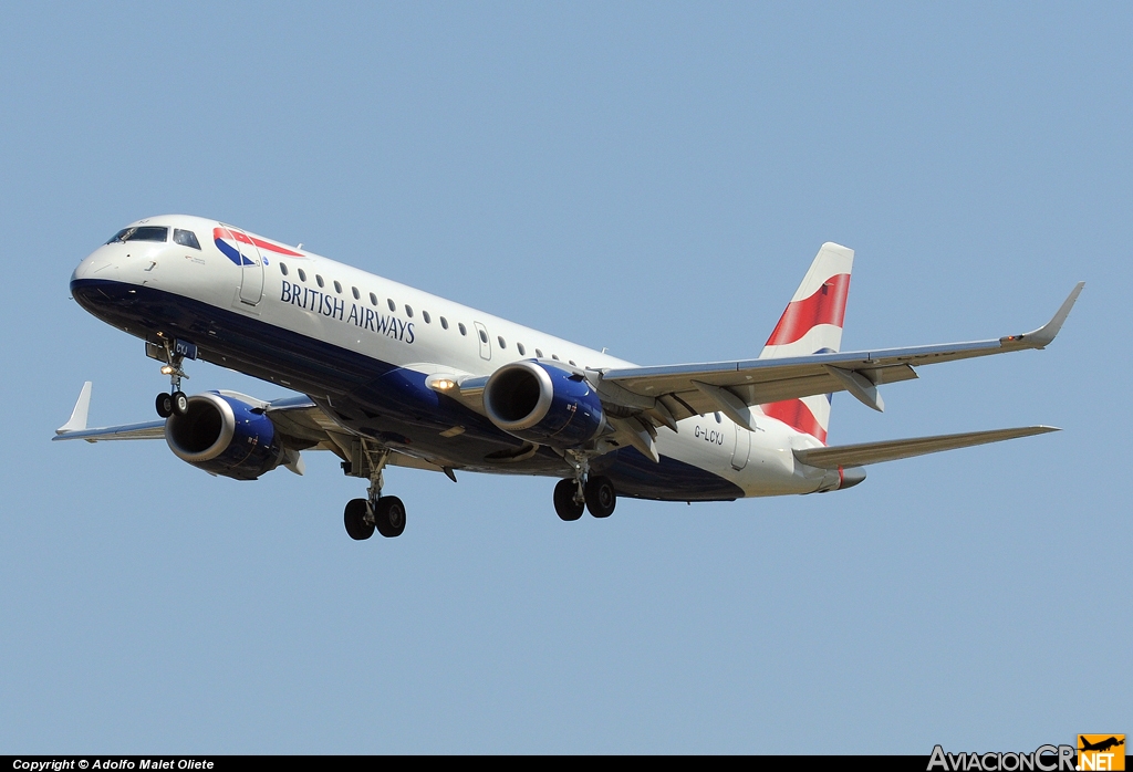 G-LCYJ - Embraer ERJ-190-100AR - British Airways