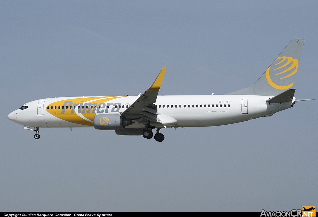 OY-PSD - Boeing 737-86N - Primera Air Scandinavia