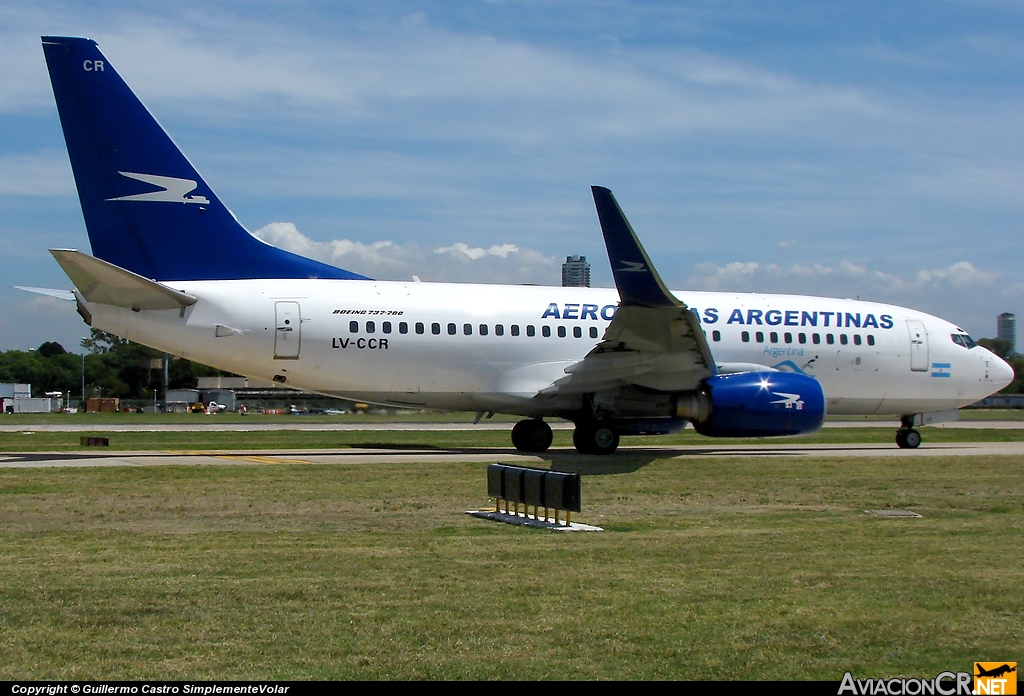 LV-CCR - Boeing 737-73V - Aerolineas Argentinas