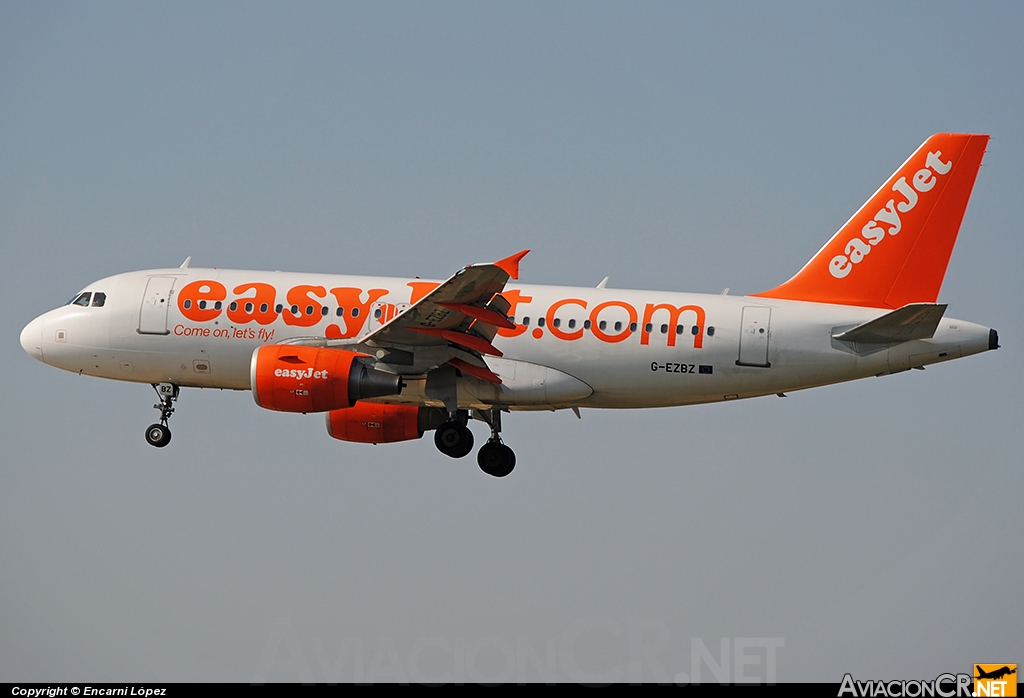 G-EZBZ - Airbus A319-111 - EasyJet Airline
