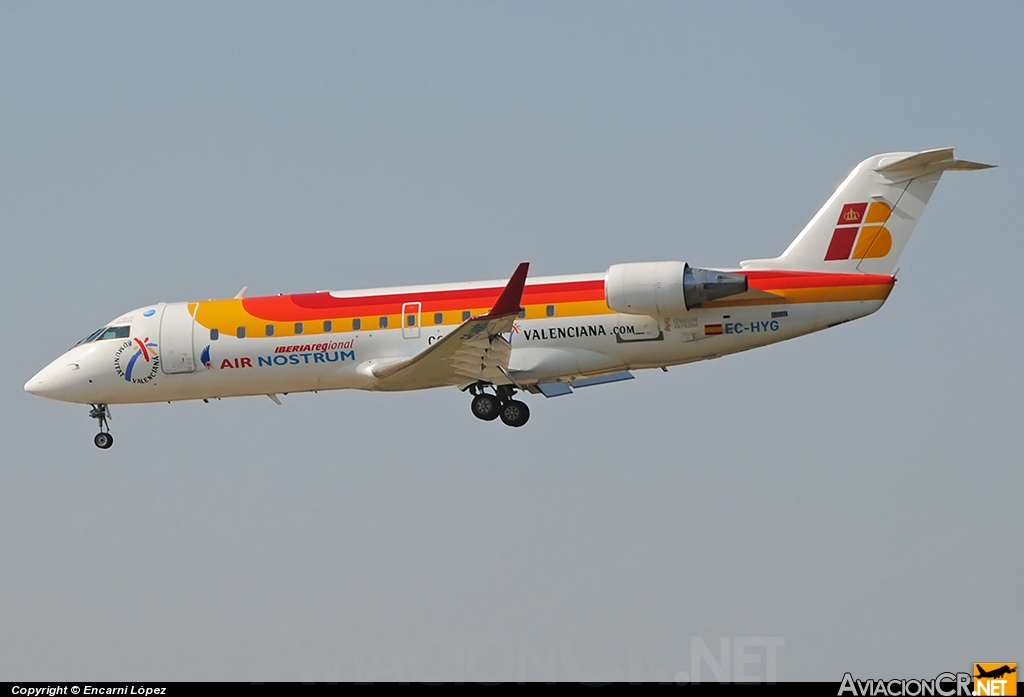 EC-HYG - Canadair CL-600-2B19 Regional Jet CRJ-200ER - Iberia Regional (Air Nostrum)