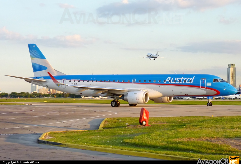LV-CHS - Embraer 190-100IGW - Austral Líneas Aéreas