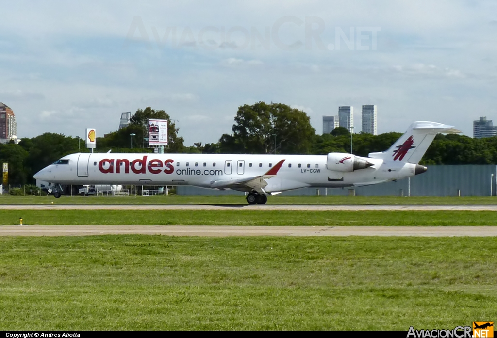 LV-CGW - Canadair CL-600-2D24 Regional Jet CRJ-900ER - Andes Líneas Aéreas