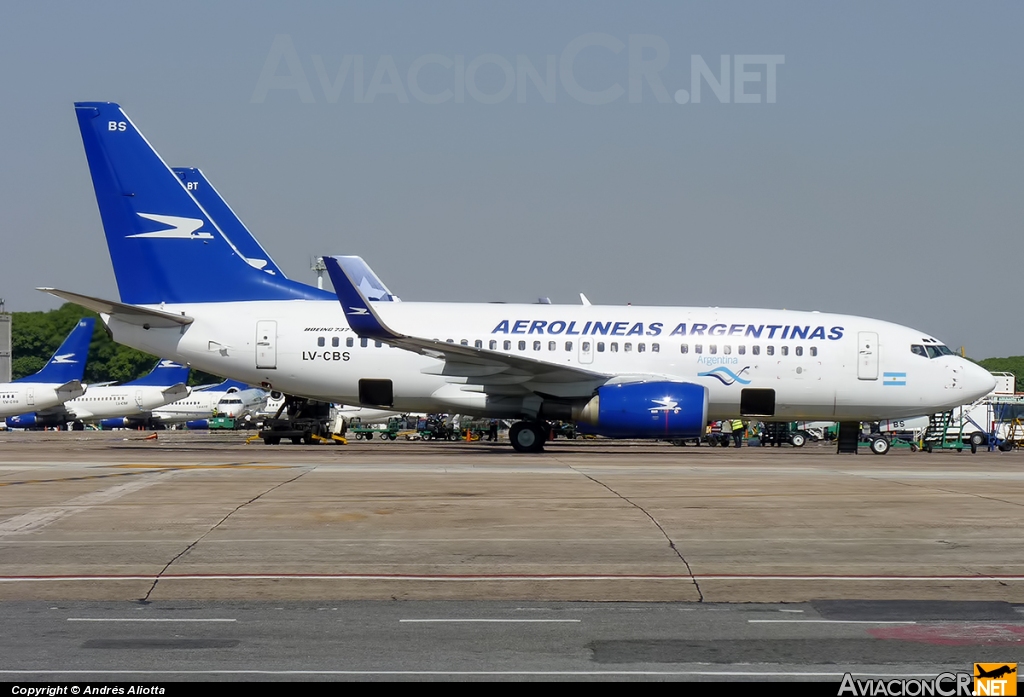 LV-CBS - Boeing 737-73V - Aerolineas Argentinas