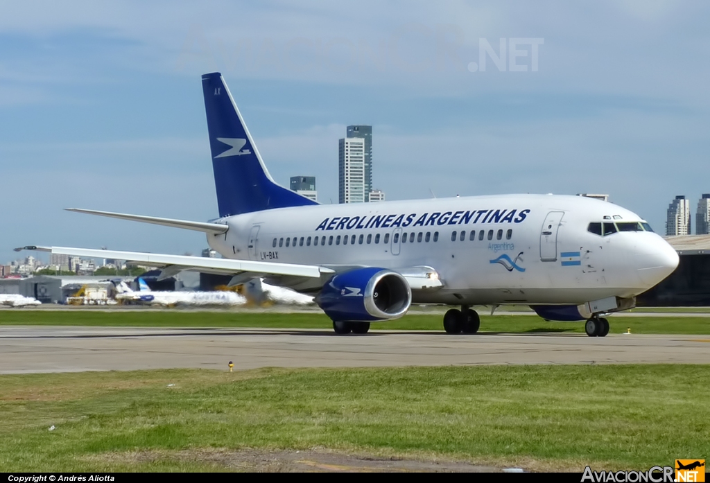 LV-BAX - Boeing 737-5H6 - Aerolineas Argentinas