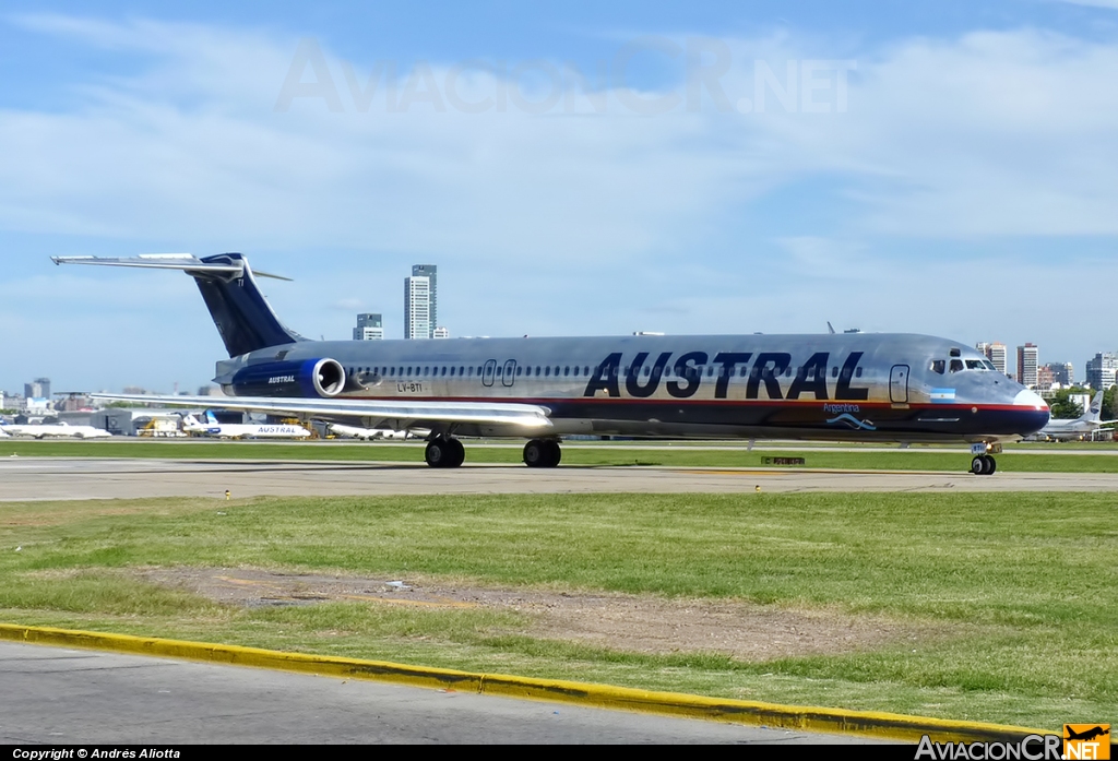 LV-BTI - McDonnell Douglas MD-88 - Austral Líneas Aéreas