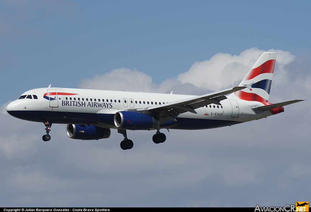 G-EUUF - Airbus A320-232 - British Airways