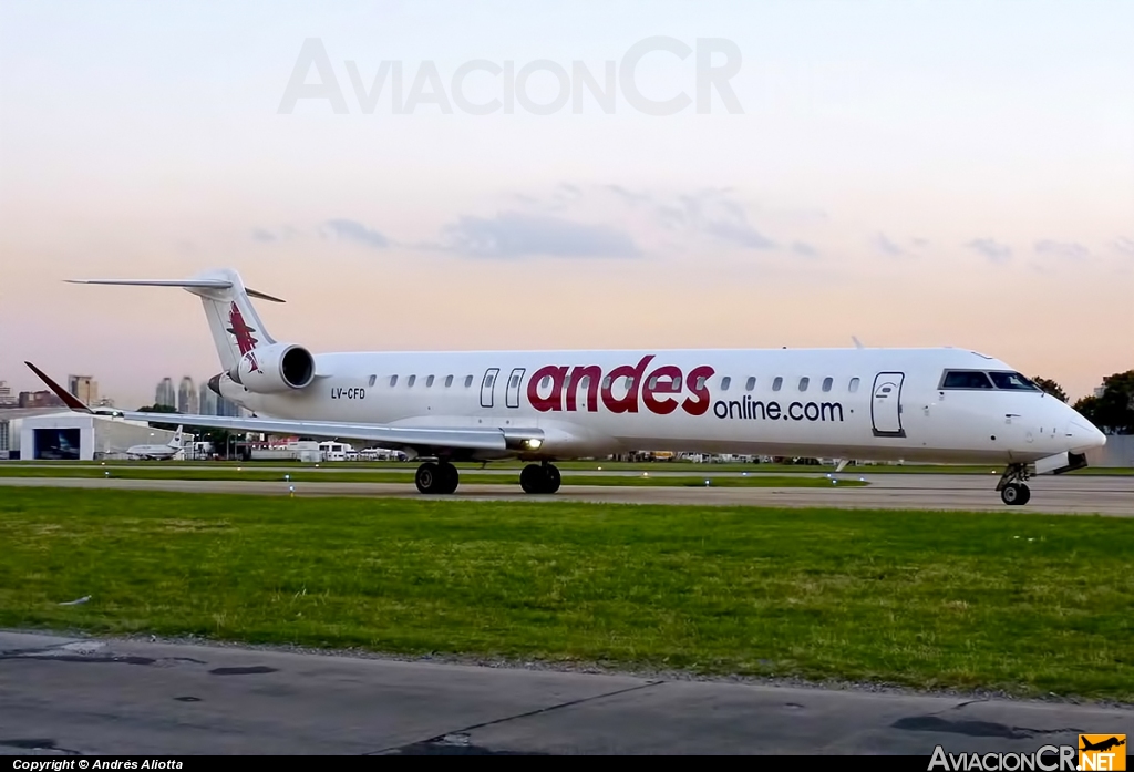 LV-CFD - Canadair CL-600-2D24 Regional Jet CRJ-900 - Andes Líneas Aéreas