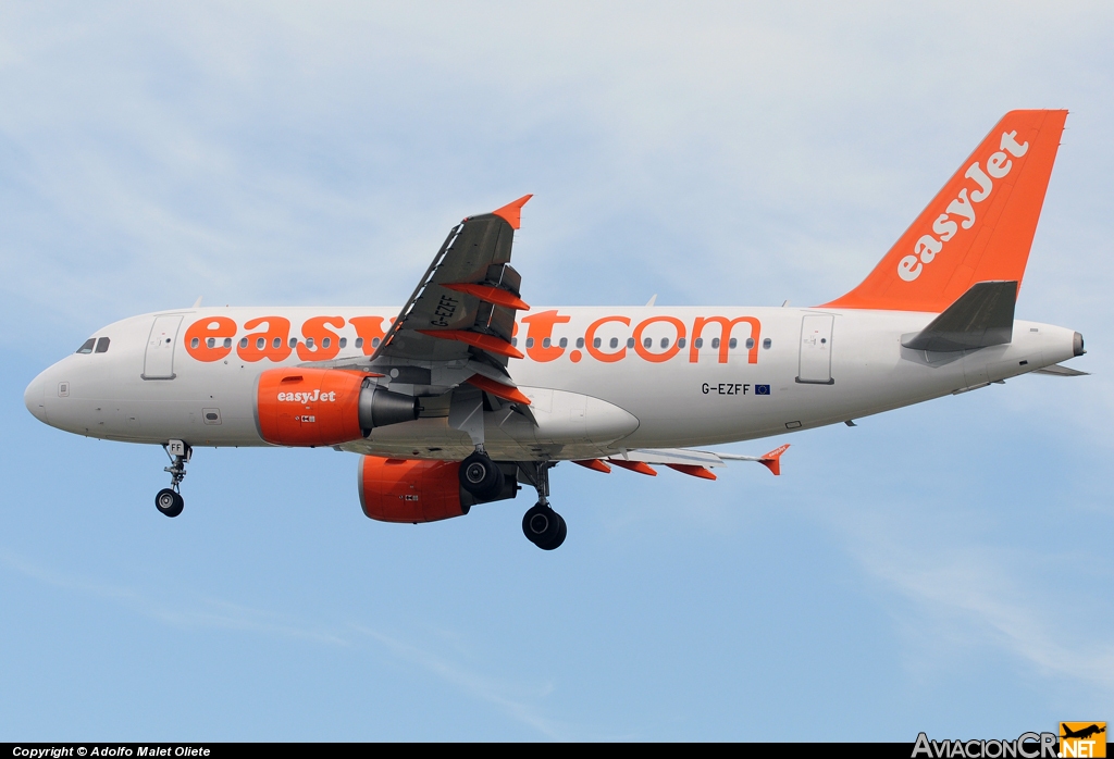 G-EZFF - Airbus A319-111 - EasyJet Airline