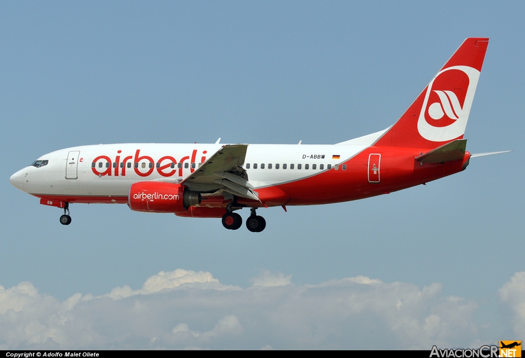 D-ABBW - Boeing 737-7Q8 - Air Berlin