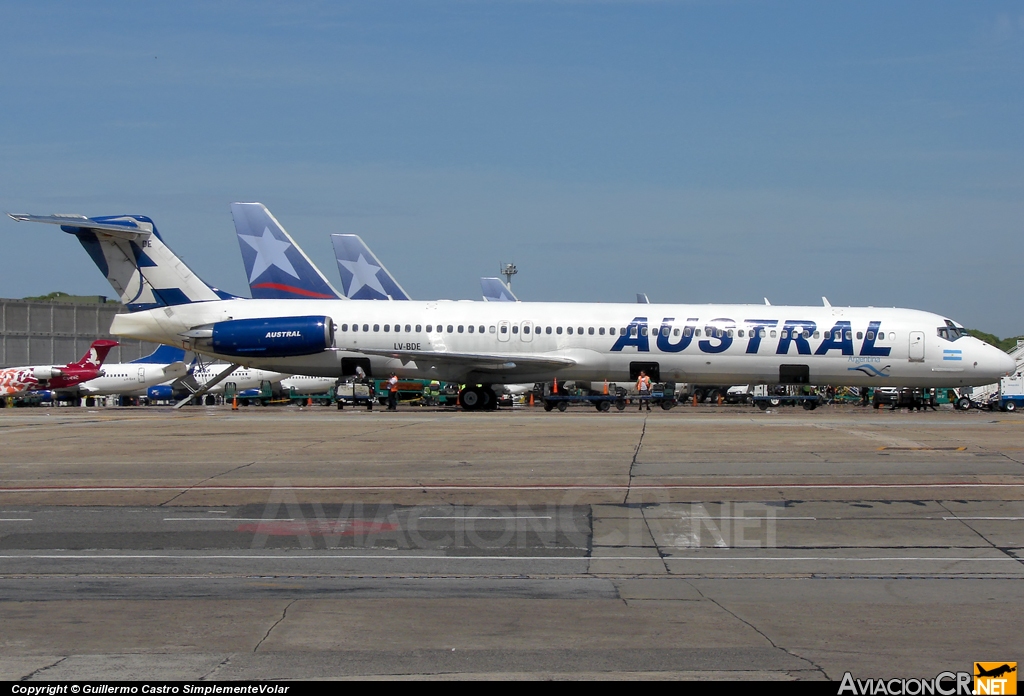 LV-BDE - McDonnell Douglas MD-83 (DC-9-83) - Austral Líneas Aéreas