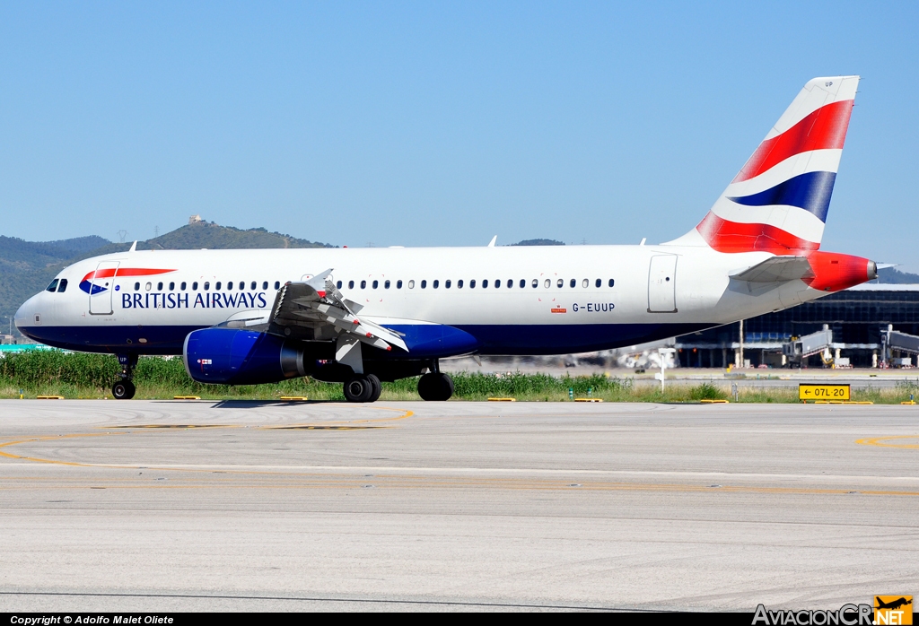 G-EUUP - Airbus A320-232 - British Airways