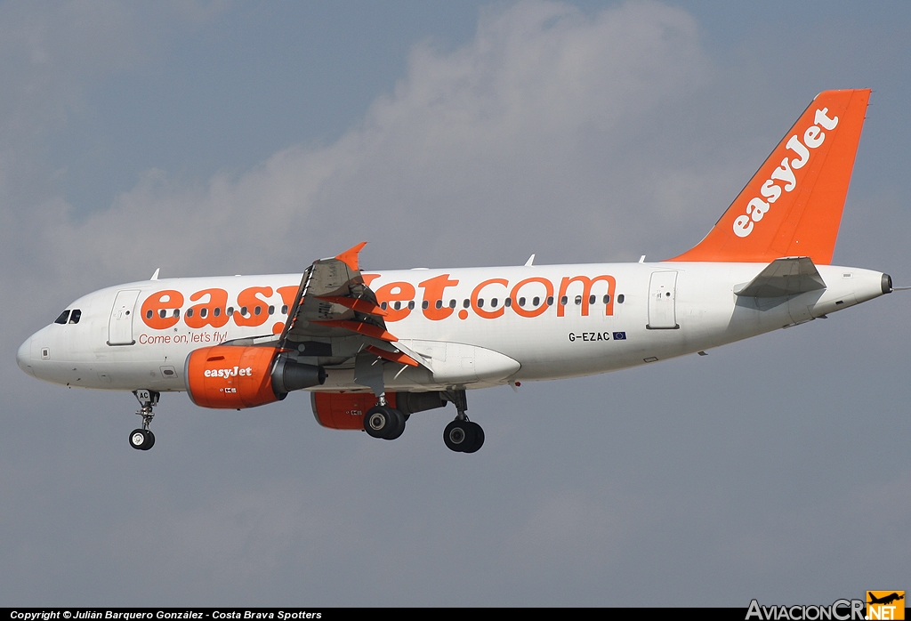 G-EZAC - Airbus A319-111 - EasyJet Airline