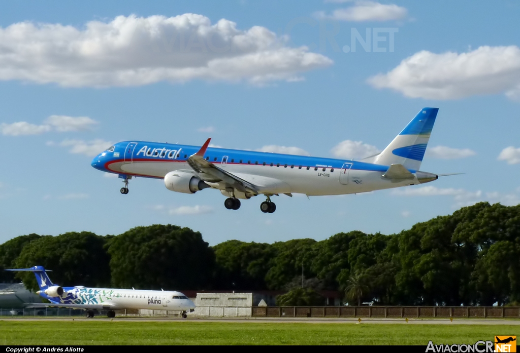 LV-CHS - Embraer 190-100IGW - Austral Líneas Aéreas