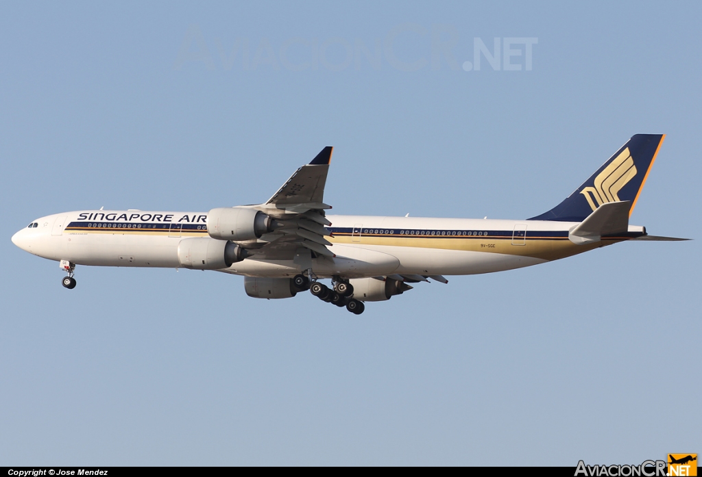 9V-SGE - Airbus A340-541 - Singapore Airlines