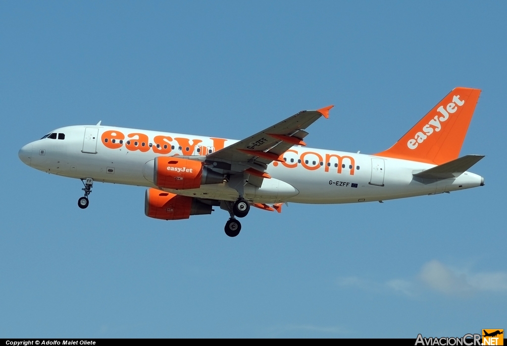 G-EZFF - Airbus A319-111 - EasyJet Airline