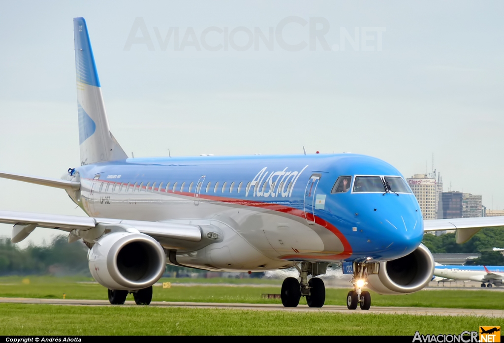 LV-CDZ - Embraer 190-100IGW - Austral Líneas Aéreas