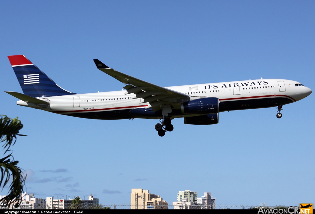 N285AY - Airbus A330-243 - US Airways Express