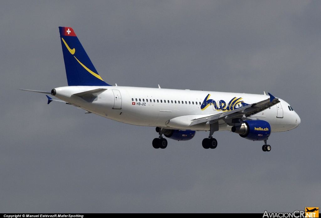 HB-JIZ - Airbus A320-214 - Hello