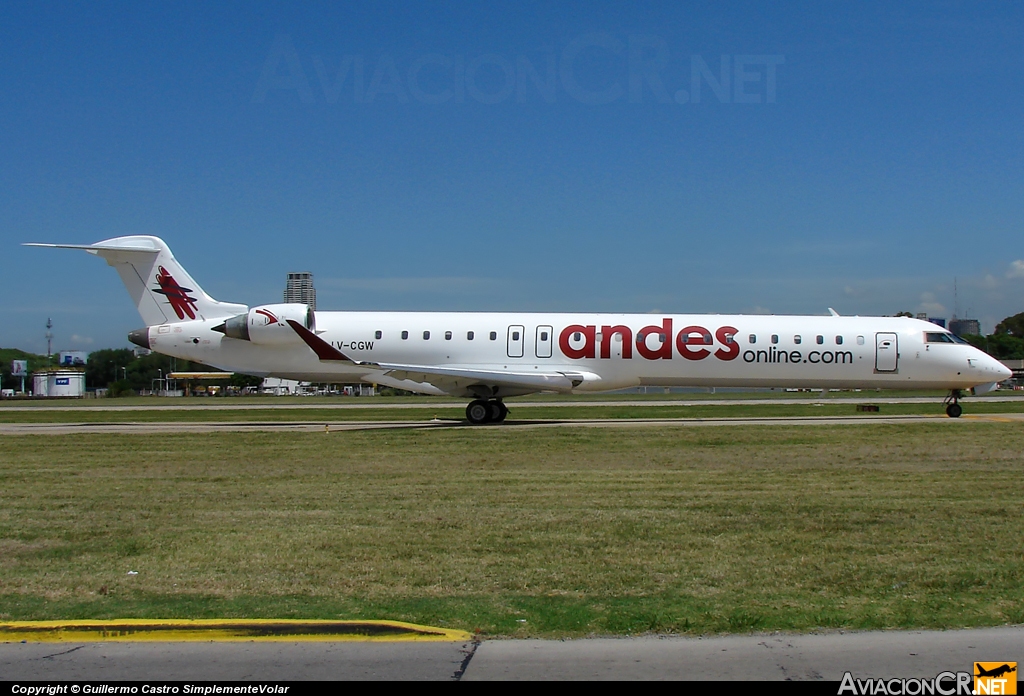 LV-CGW - Canadair CL-600-2D24 Regional Jet CRJ-900ER - Andes Líneas Aéreas