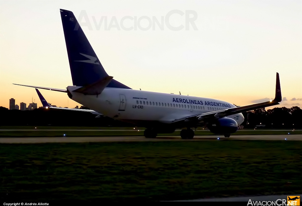 LV-CAD - Boeing 737-76N - Aerolineas Argentinas