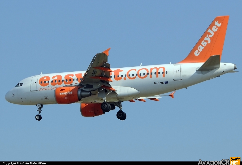 G-EZIK - Airbus A319-111 - EasyJet Airlines