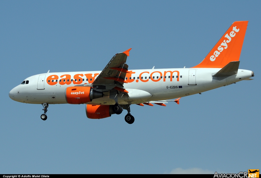 G-EZDS - Airbus A319-111 - EasyJet Airline