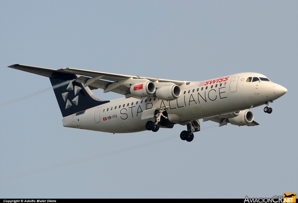 HB-YIU - British Aerospace BAe-146-100 - Swiss International Air Lines
