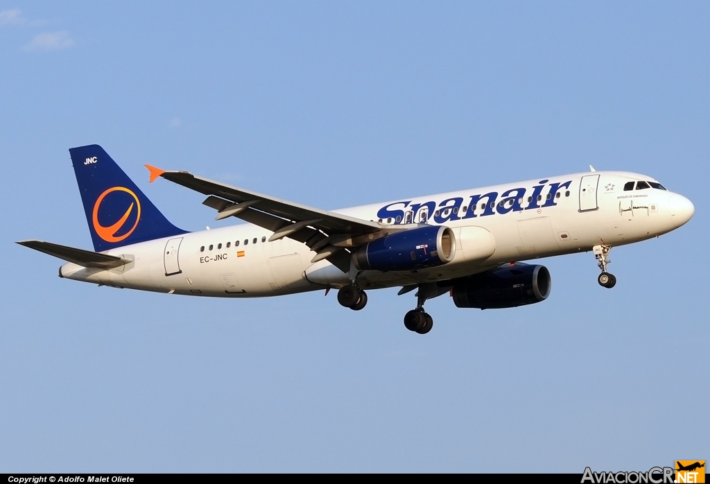 EC-JNC - Airbus A320-232 - Spanair