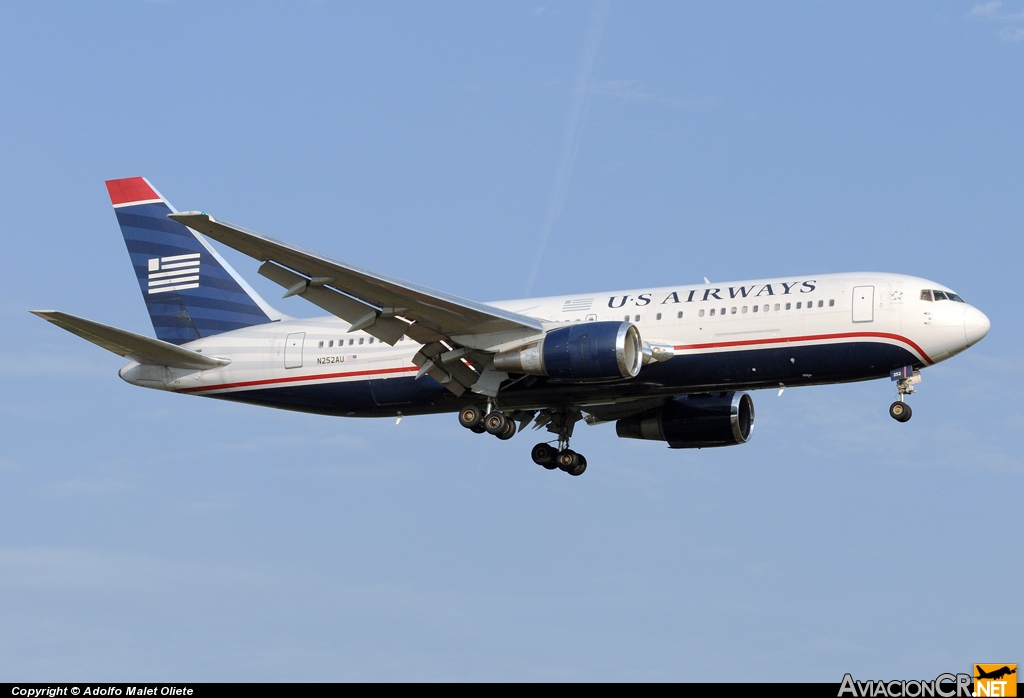 N252AU - Boeing 767-2B7/ER - US Airways