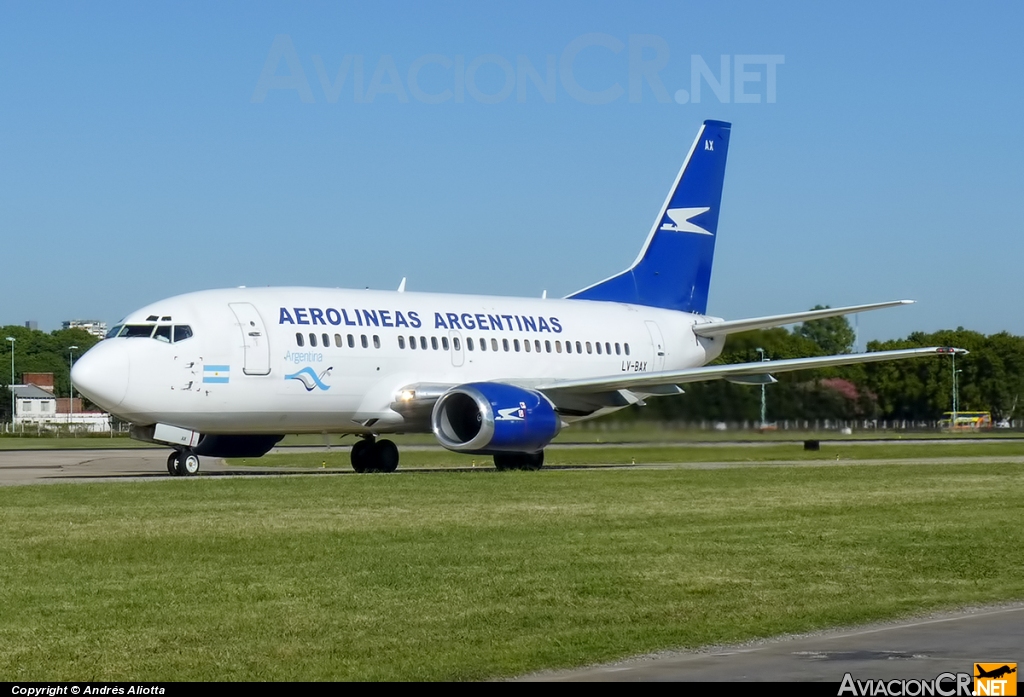 LV-BAX - Boeing 737-5H6 - Aerolineas Argentinas