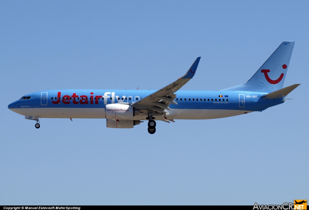 OO-JAD - Boeing 737-8K5 - Jetairfly