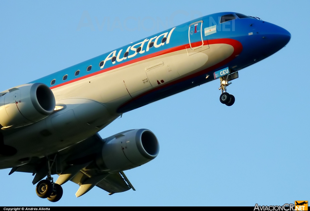 LV-CEU - Embraer 190-100IGW - Austral Líneas Aéreas