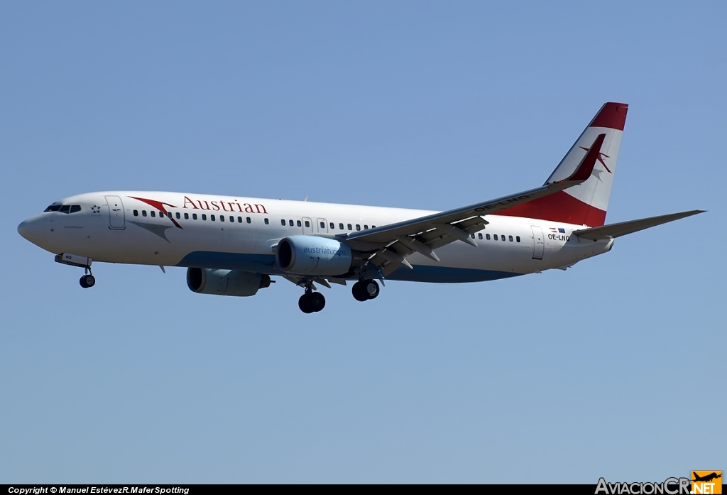 OE-LNQ - Boeing 737-8Z9 - Austrian Airlines