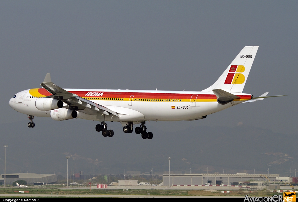 EC-GUQ - Airbus A340-313X - Iberia